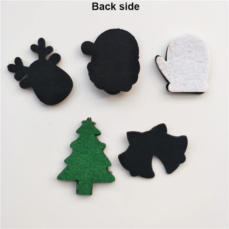 20 Stück/Los, verschiedene Designs, glitzernde Weihnachtsgeißbrenner-Applikationen mit Polsterung für Bastelarbeiten, Kleidung, Nähzubehör, DIY-Haarspangen-Accessoires. – Detail 3