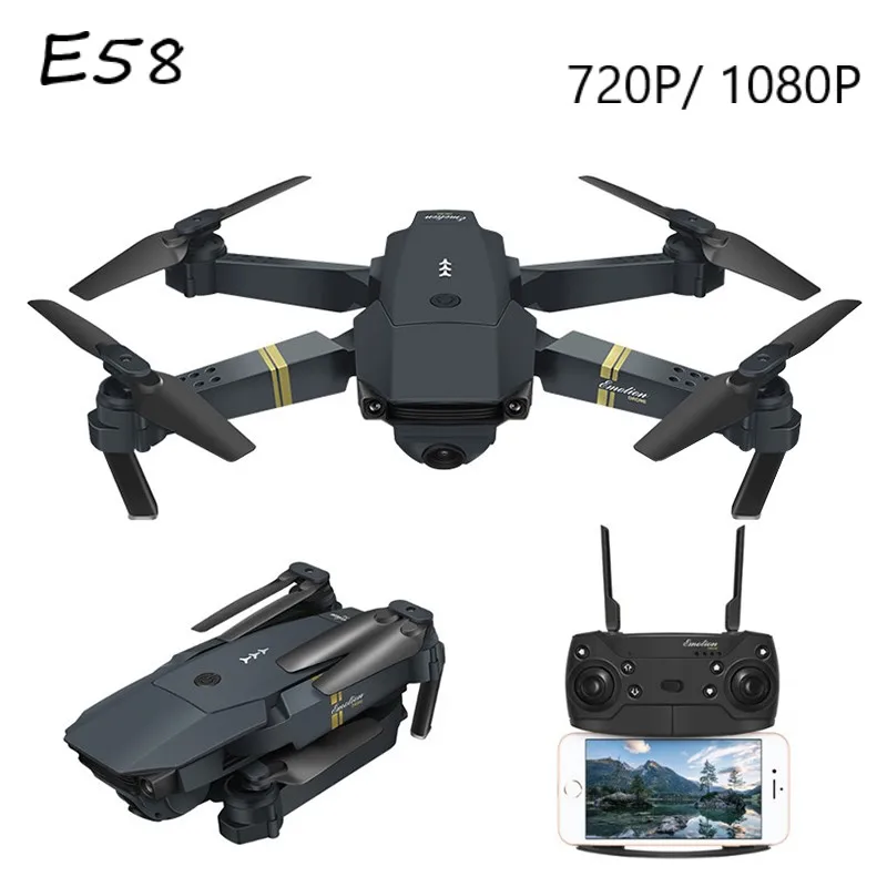 

Eachine E58 Drone WIFI FPV With Wide Angle HD 1080P/720P Camera Hight Hold Mode Foldable Arm RC Quadcopter X Pro RTF Drone