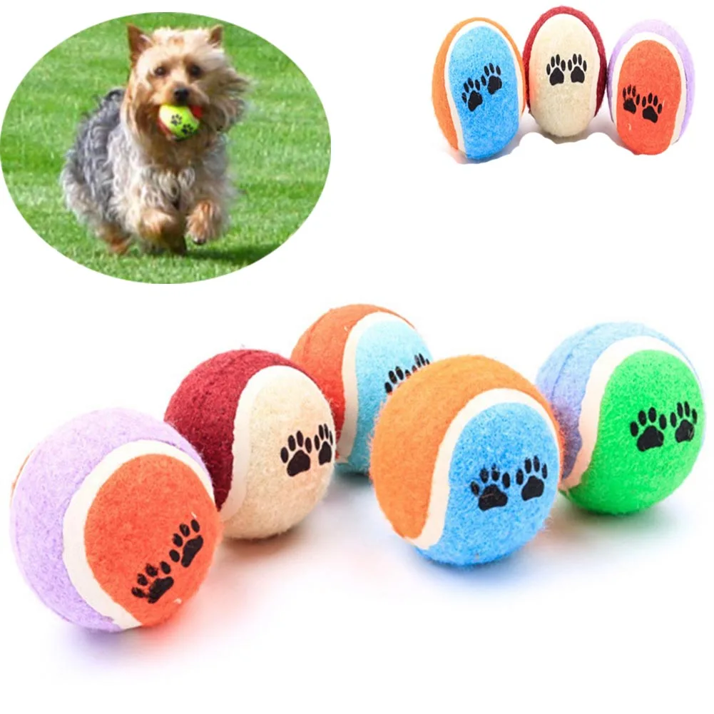 Cute Mini  Safe Small Dog Toys For Pets Dogs Chew Ball Puppy Dog Ball For Pet Toy Puppies Tennis Ball Dog Toy Ball Pet Products