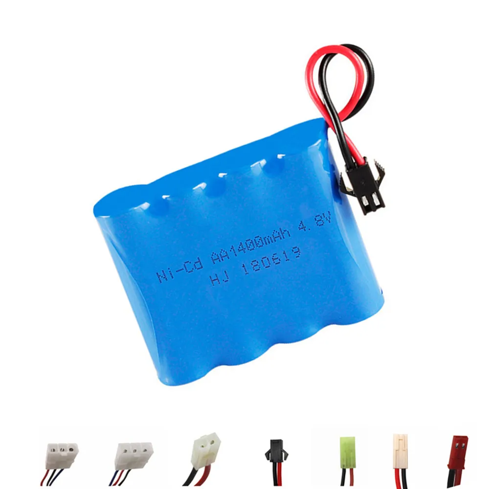 4.8 V 1400 MAh Pin NiCd Cho RC Đồ Chơi Xe Ô Tô Tàu Thuyền Súng Ni-Cd 4.8 V Pin Sạc 4 * AA Pin Con 1 RC Thuyền