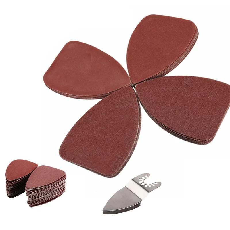 Quick Release Finger Sanding Pad Triangle Delta Sanding Paper Hook Loop Sandpaper Disc Abrasive Tools for cutting polishing