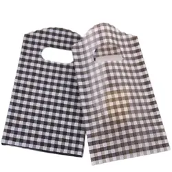 Two Colors Available Hot Sale New Design Wholesale 50pcs/lot Small Plastic Packaging Gift Bags With Handle