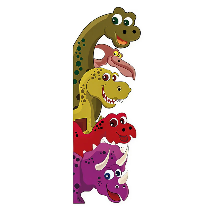 PVC creative cute dinosaur wall stickers, cartoon children's bedroom living room decoration decals,wall stickers 90*30cm