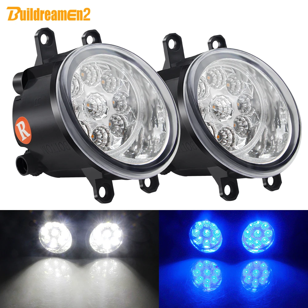 2 X Car Fog Light Assembly LED DRL Daytime Running Lamp 12V For Toyota Corolla Prius Camry Sienna Estima Avalon Tacoma Tundra