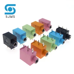 5/10Pcs Headphone Jack Socket PJ-325 3.5MM Stereo Female Socket 3.5 Audio Earphone Connector PJ325 Audio Jack Socket Multicolor