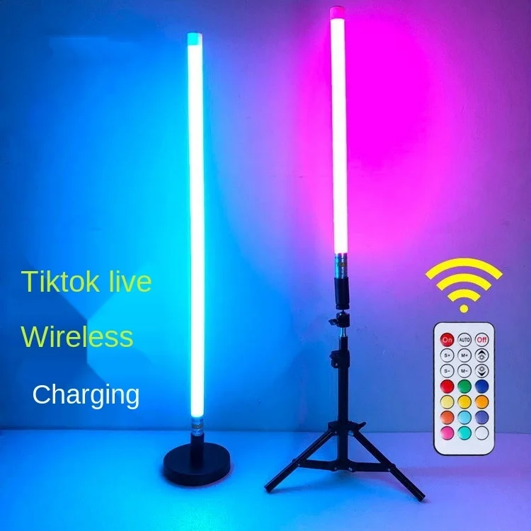 20PCS Colorful RGB LED Tube Lamp USB Charging, 1.2m RGB Led Bar Handheld With Remote Control Dance Room Decoration