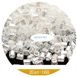 Japan Imported Miyuki Seed Beads Handmade Jewelry 2 Cut11/0 Glass Beads 15-Color Transparent Series