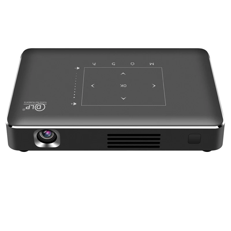 WZATCO P10-II LED DLP Projector Android WIFI Bluetooth Support 4k Full HD 1080P Home Theater Beamer Proyector 4100mAh Battery