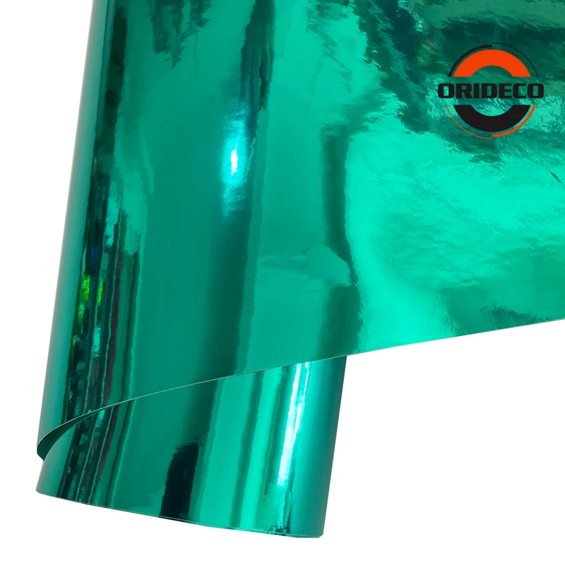 10/20/30/40/50*152CM High Stretchable Orange Chrome Air Bubble Free Mirror Vinyl Wrap Film Sticker Emblem Car Bike Motor Cover