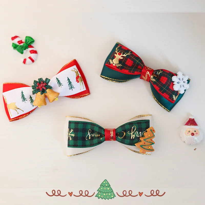 2022 New Small Medium And Big Dog Pet Bow Tie New Year Collar Santa Claus Cute Cat Christmas Dress Up