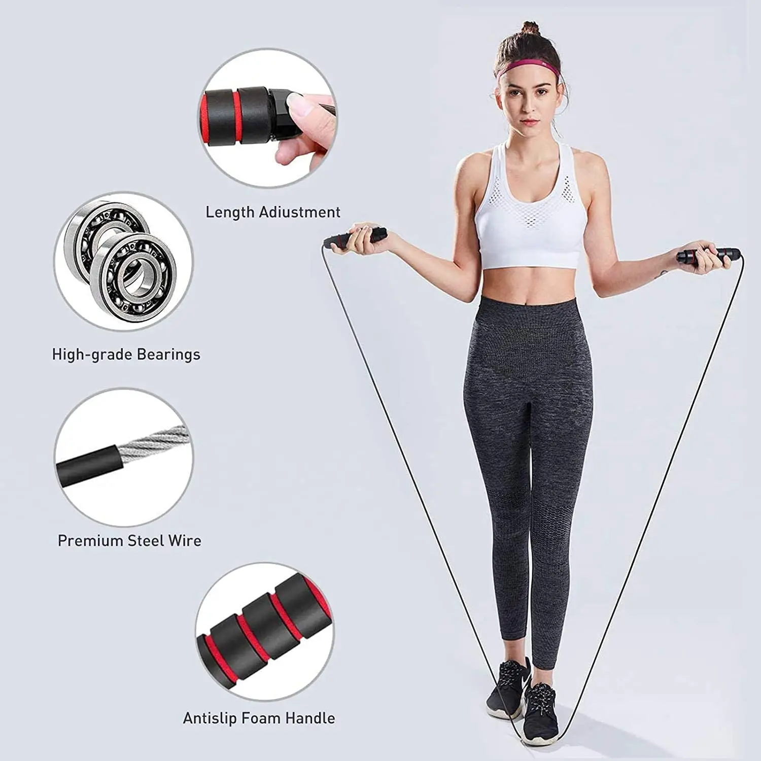 Allenamento elastico della fascia elastica di resistenza del bottino di forma fisica 200lb per l\'allenamento esercizio domestico Sport palestra Set