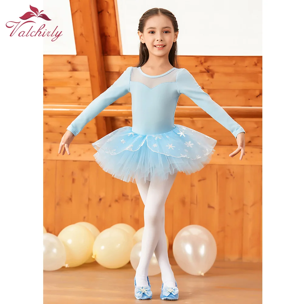 Long Sleeves Girls Ballet Dress Cotton Leotard Dance Wear Costume Kids  Ballerina Dress - AliExpress 200000532
