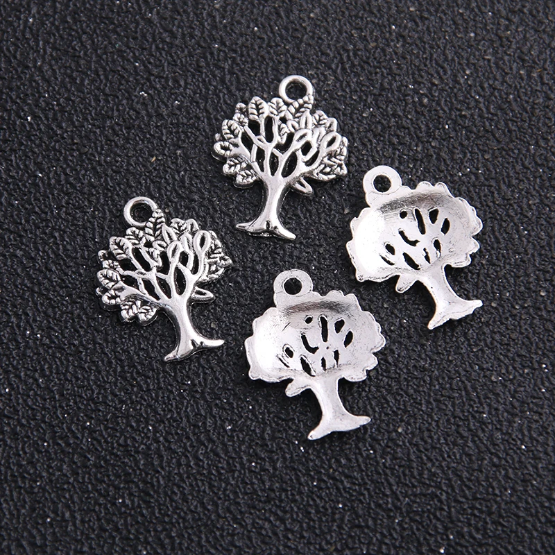 20pcs/lot Free Shipping New Antique   Charm Mini Tree Pendants Fit Jewelry Making 16*21mm