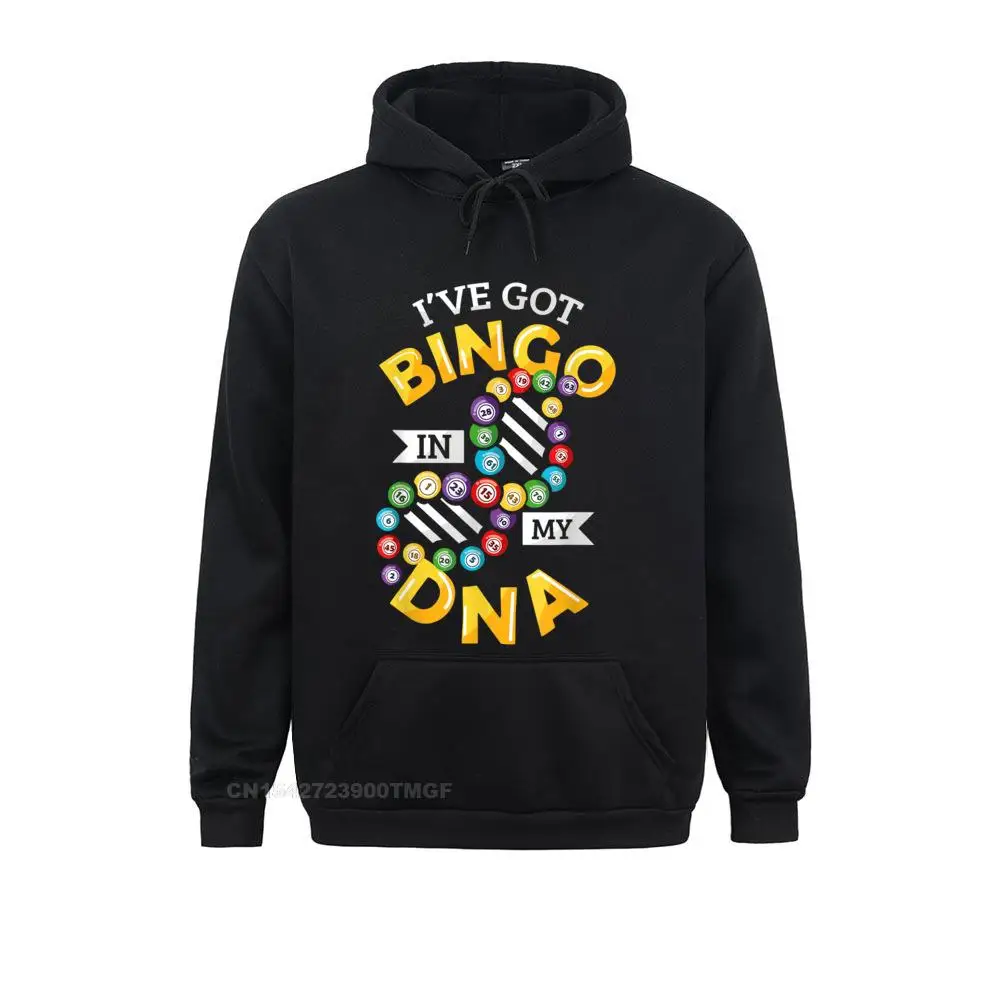 Printed Ive Got Bingo In My DNA Funny Bingo Callers Players Oversized Hoodie Sweatshirts ostern Day Hoodies for Men Sweatshirts