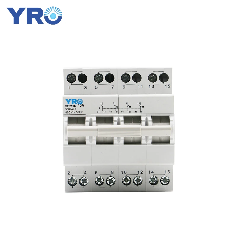 4P 40A MTS Dual Power Manual Transfer Switch Interlock Circuit Breaker