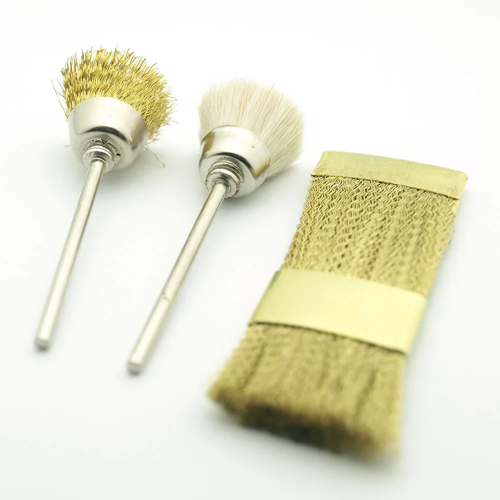 Brosse en fil de cuivre pour perceuse à ongles électrique, 5 pièces par ensemble, foret de nettoyage, accessoires de manucure