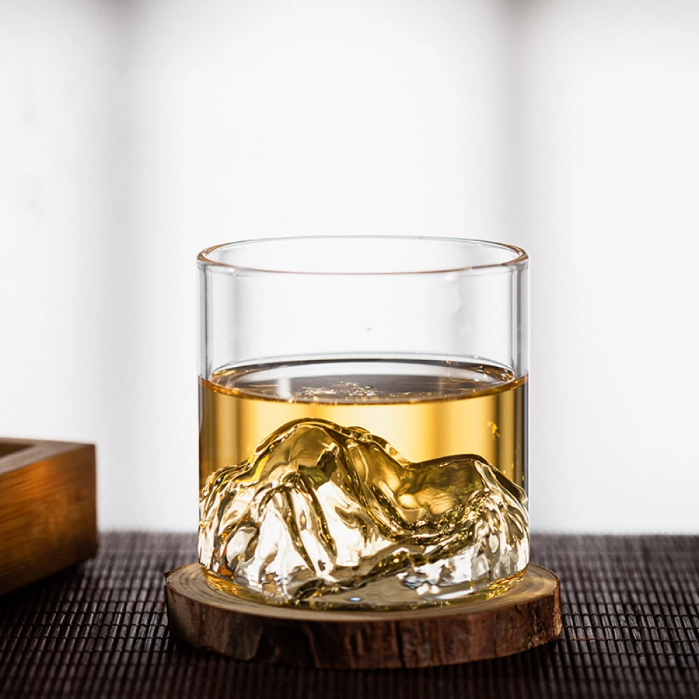 

Mount Fuji Glass Cup, Japanese Water Cup, Household Thickened Heat-Resistant Juice Cup, Net Red Whiskey Glass, Foreign Wine Glas