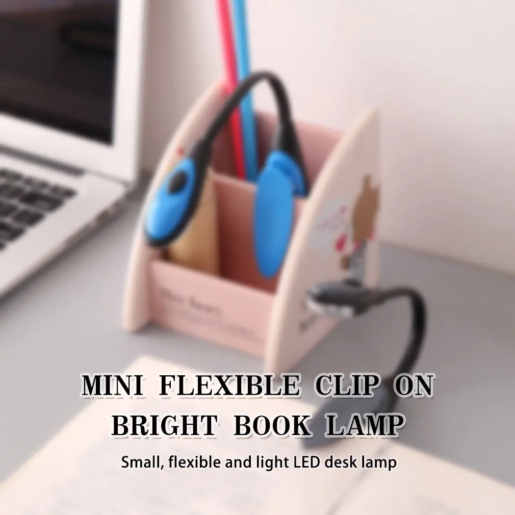 Mini Lampe de Lecture Flexible, Rechargeable par USB, Gradateur à réinitialisation, pour Table et Bureau