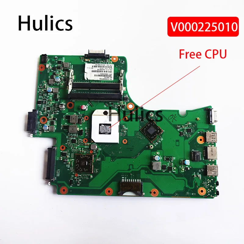 

Hulics Used Laptop Motherboard For TOSHIBA Satellite C650D C655D Mainboard V000225010 6050A2357401-MB-A02 DDR3 Main Board