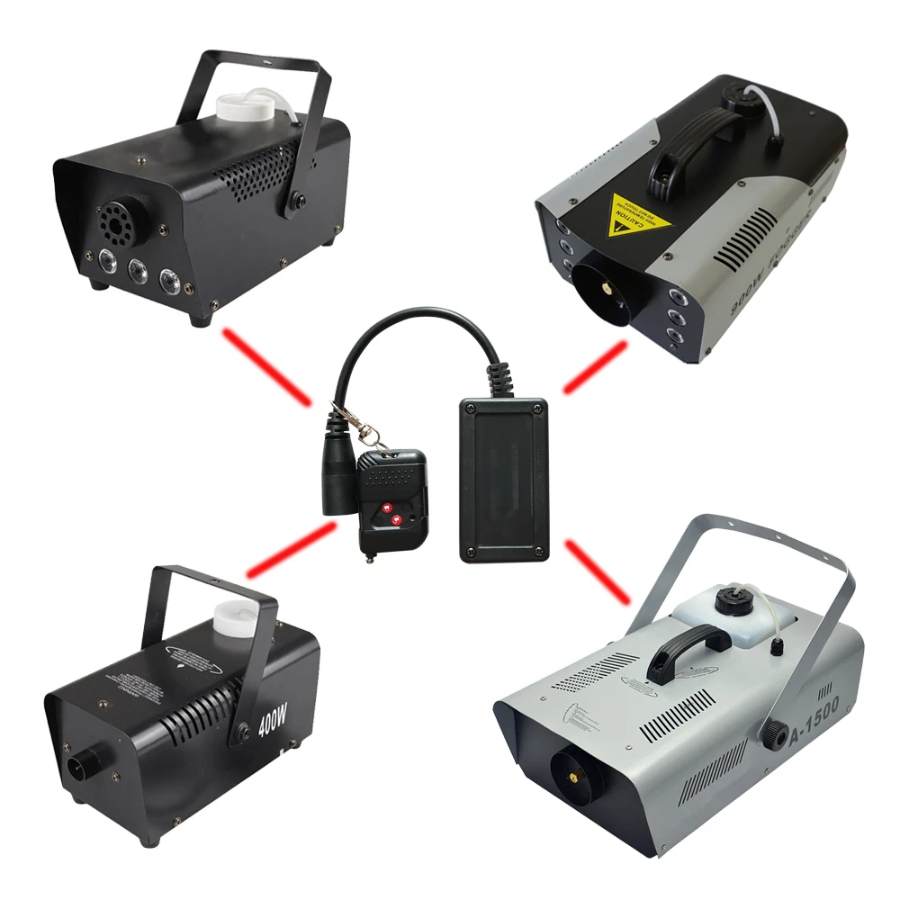 Sharelife Wireless Remote Controller Receiver Set Replacement Part for  400W 500W 900W 1500W Fog Smoke Machine