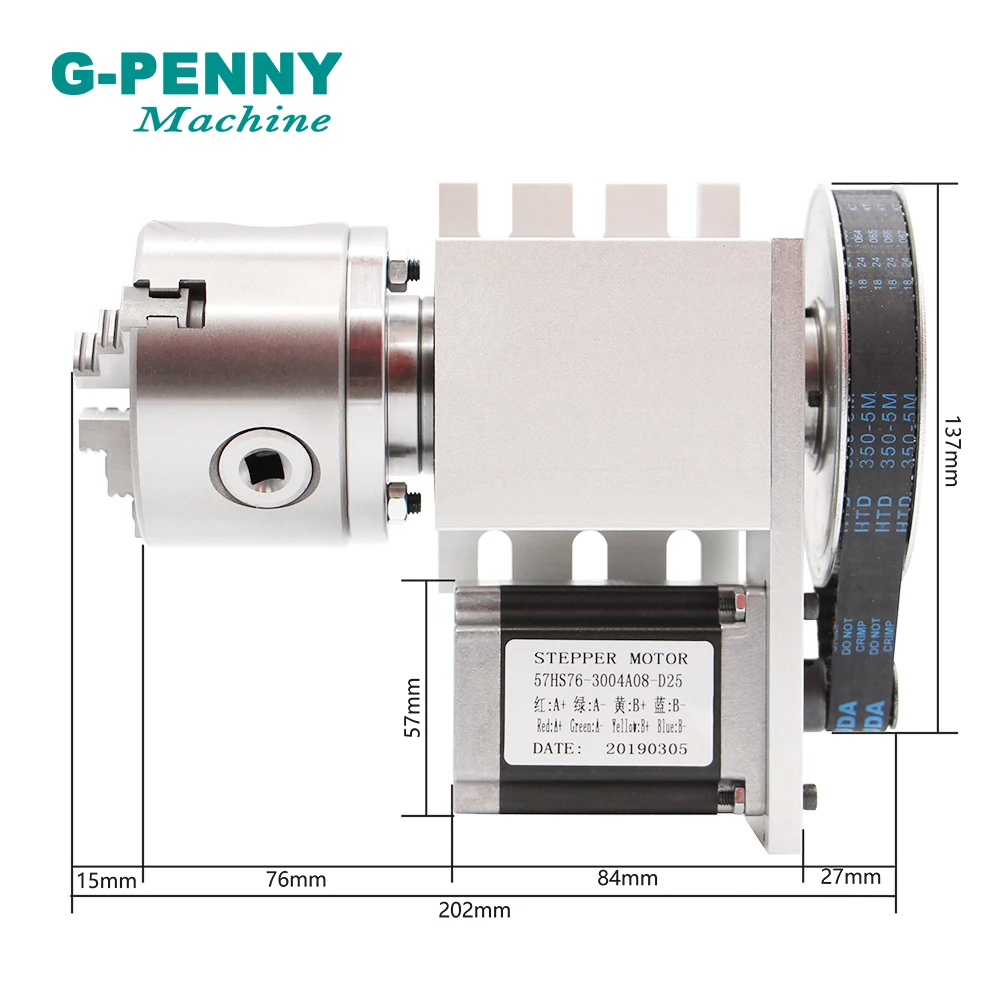 3 Jaw 80mm chunk 4th Axis A axis Ratory Axis with nema23 motor  Tailstock dividing head Rotation 6:1  for  CNC router engraving