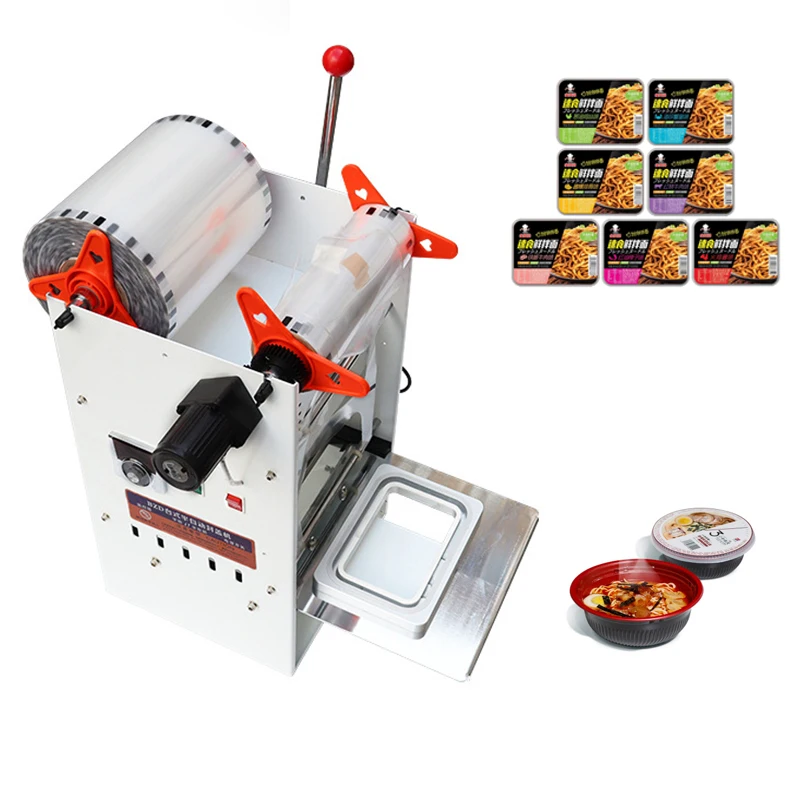 Semi-automatic Fast Food Box Sealing Machine Manual Takeaway Snack Box Sealer Food Tray Sealing Packing Machine