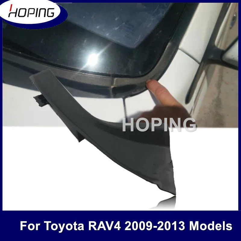 Hoping Front Fneder Cowl Cover  For Toyota RAV4 2009 2010 2011 2012 2013 Front windshield Wrap Corner Trim  Wiper Side Cover