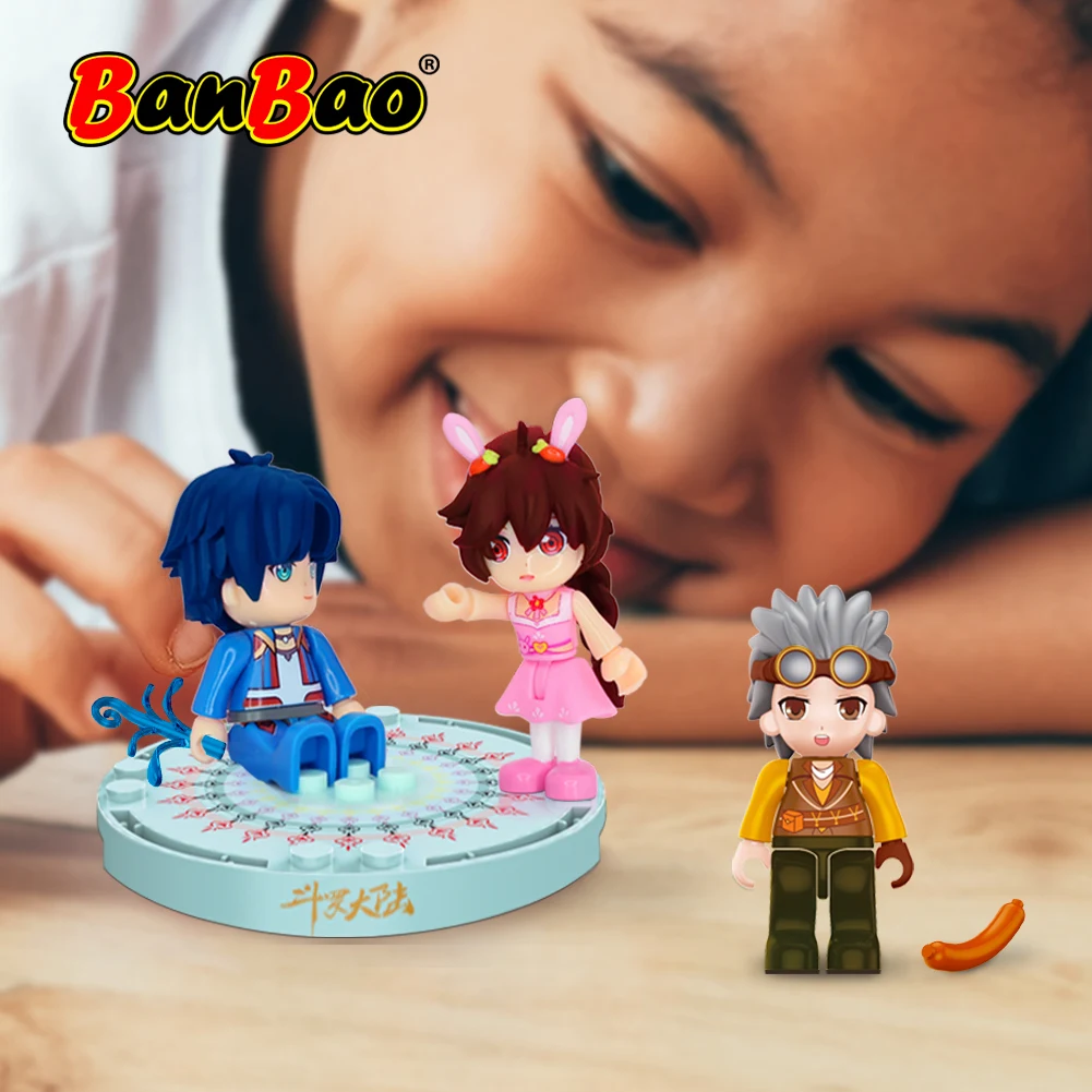 BanBao The Land Of Warriors Douluo Dalu Continent Anime characters building blocks figure bricks Gifts for friend Cartoon Toys