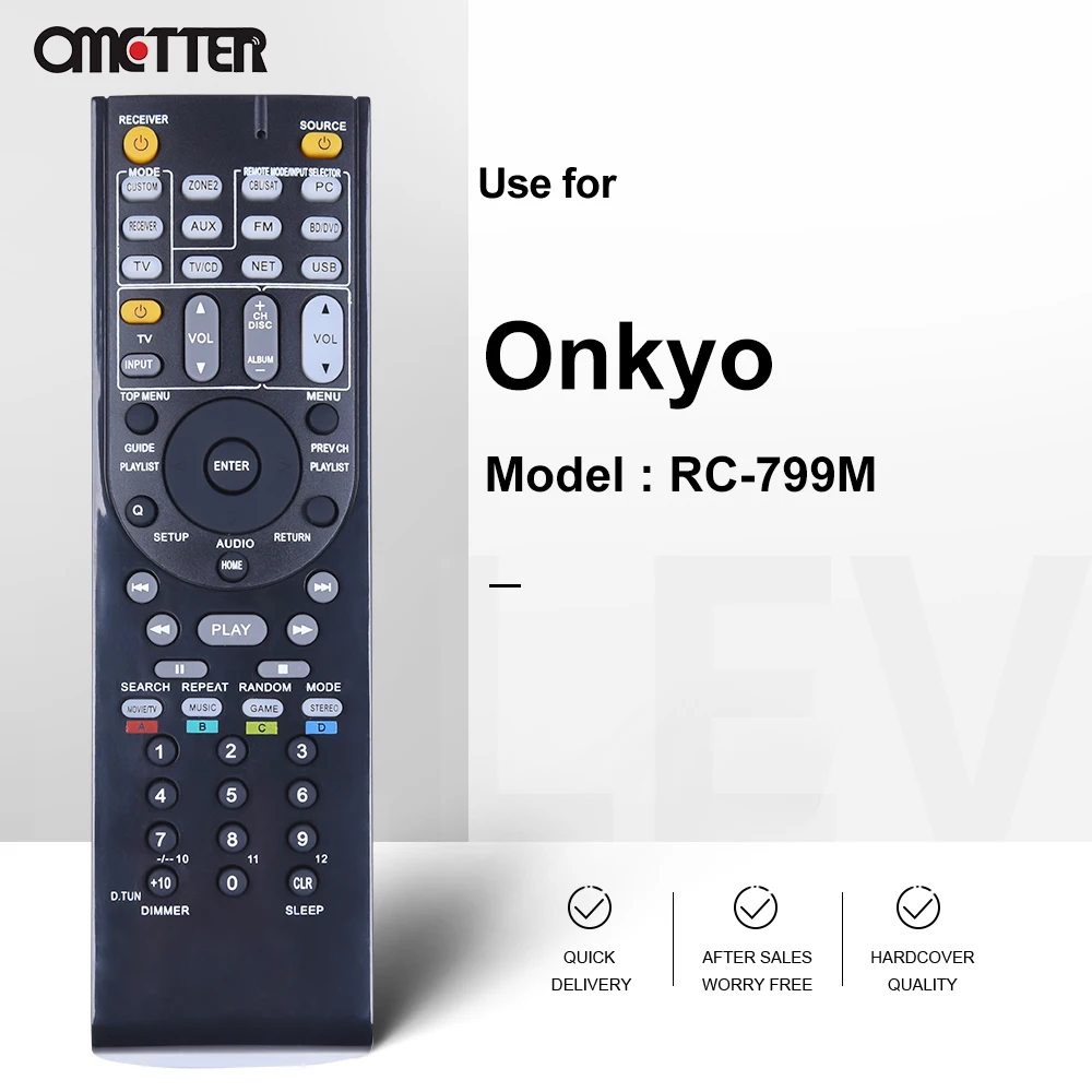 Die Neue RC-879M RC 879M RC-799M Geeignet für Onkyo Teile AV Empfänger Fernbedienung TX-SR333 TX-NR535 TXNR535 TXSR333