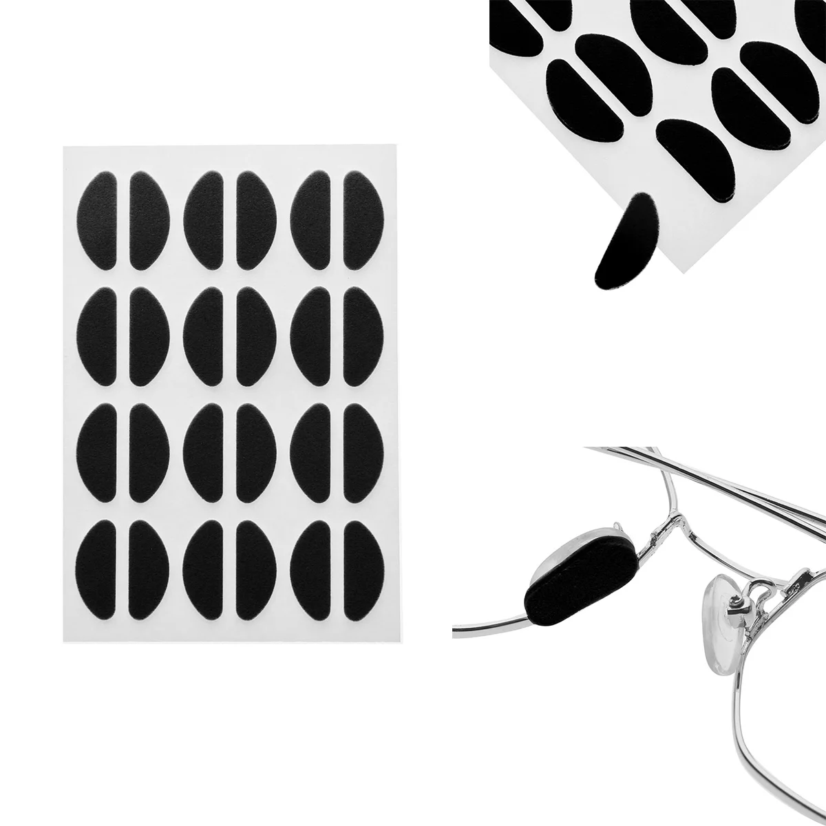 12 Pairs Glasses Anti Slip Nose Pad Self-Adhesive EVA Foam Patches Nose Protective Applique for Eyeglass DIY Eyewear Accessories