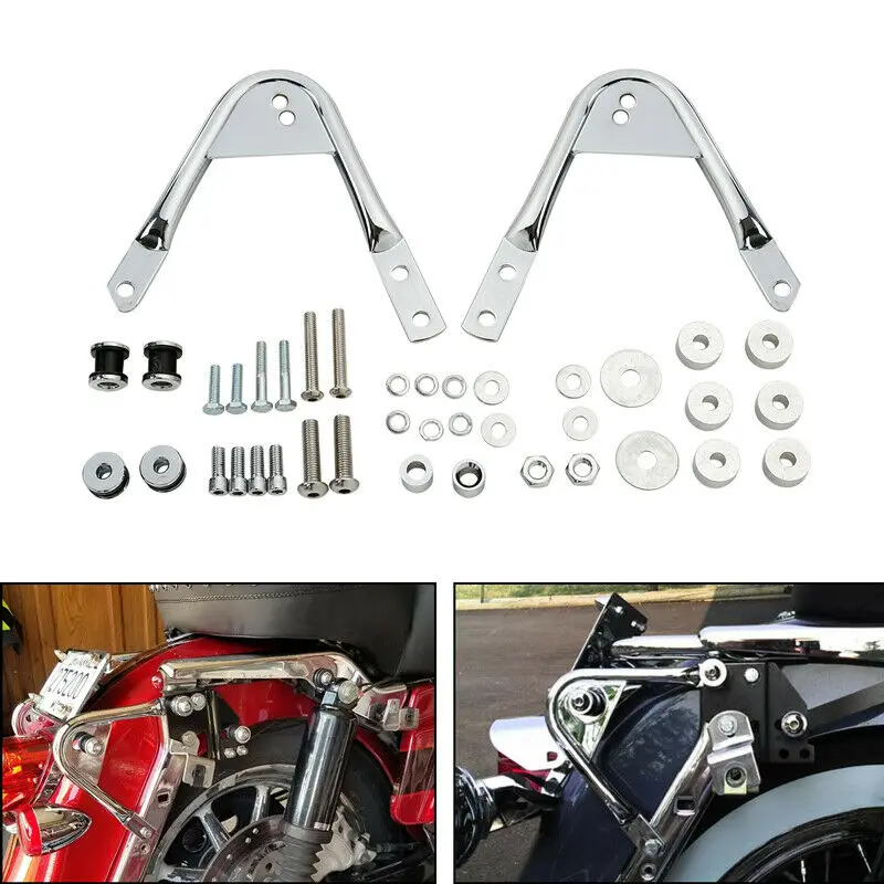 Motorcycle Two-up Luggage Rack Docking Hardware Fit For Harley Trunk Touring Road King Electra Street Glide FLHR FLTR FLHX 97-08