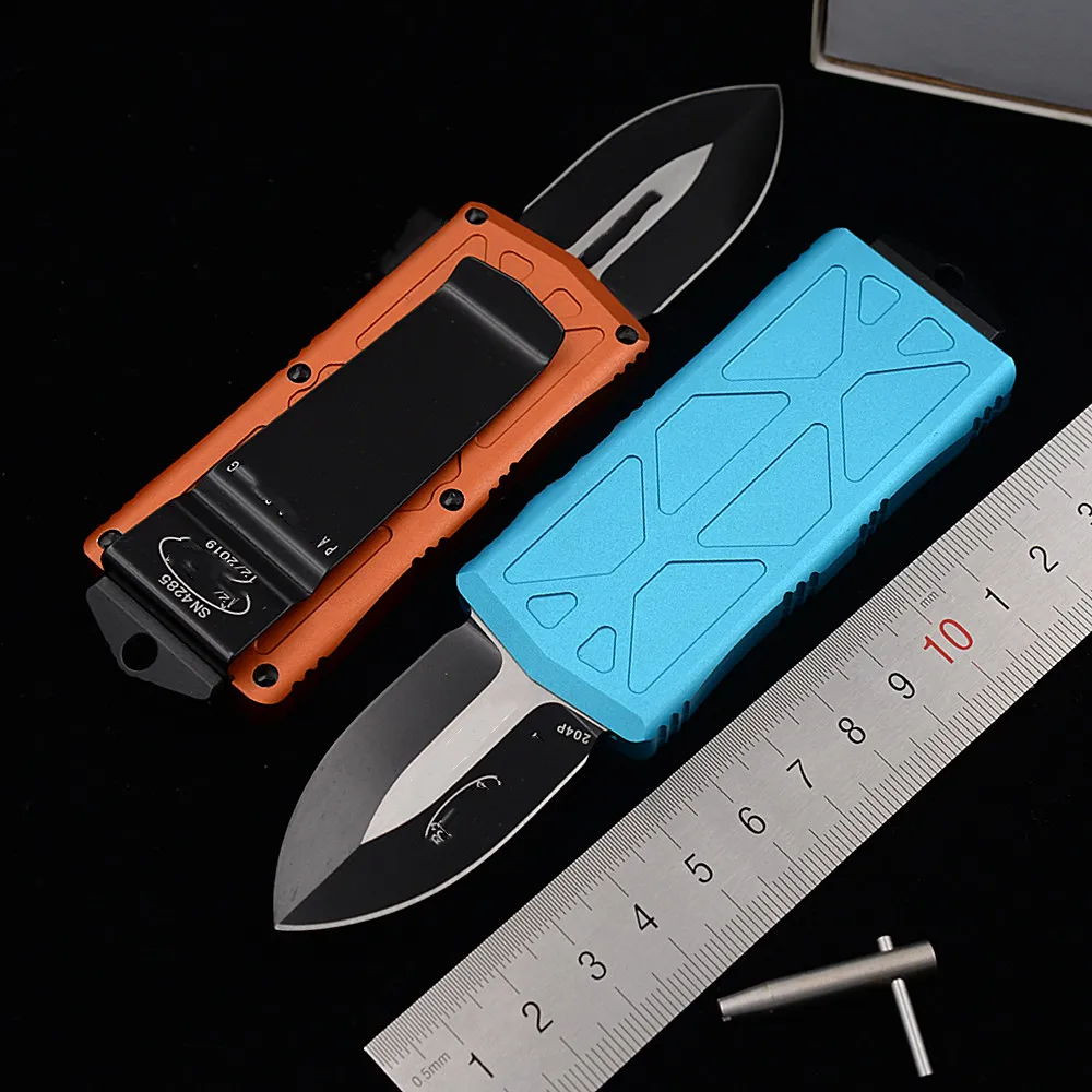 JUFULE Exo cet Fish Aluminium handle Mark 204p Blade Survival EDC camping hunting outdoor kitchen Tool Key card Utility knife