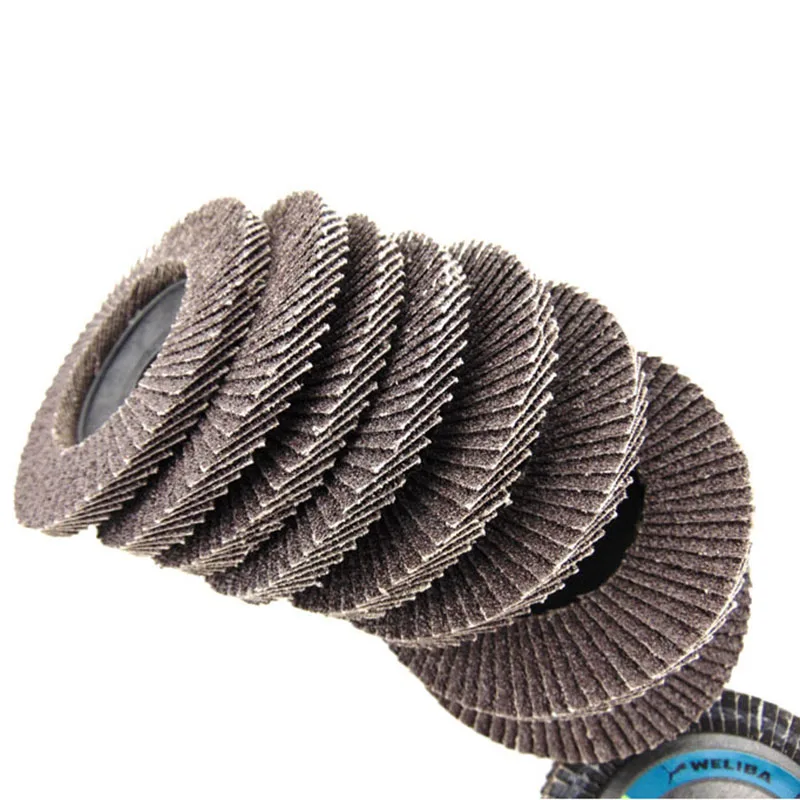 5Pcs Grinding Wheels Flap Discs Sanding Discs 115/125mm 4.5/5Inch 40/60/80/120 Grit Angle Grinder Abrasive Wood Tools