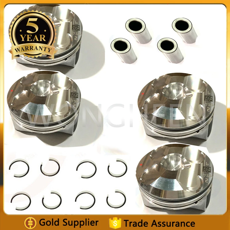 P5Y111SA0 P5Y111SA0 1 Set Engine Pistons W Pins Fit For Mazda M2 M3 P5Y1 P5Y7 P5Y8 1.5L 2013 2014 2015 2016 2017