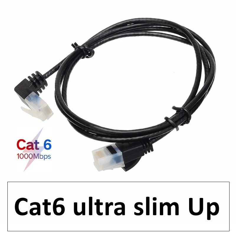 Cabo magro cat6 do remendo do ethernet um cabo de remendo do lan para o ethernet rj45 do cabo do modem gato 6 a 10gbps utp rj 45