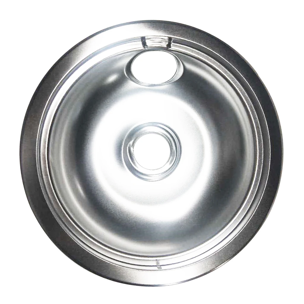 교체용 드립 팬 보울 세트 4 개, 대형 8 인치 및 소형 6 인치 드립 보울 팬 2 개