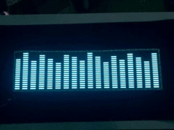 Car Blue LED Music Rhythm Flash Light Sound Activated Sensor Led Equalizer Car Rear Windshield Sticker Styling Neon Lamp Kit