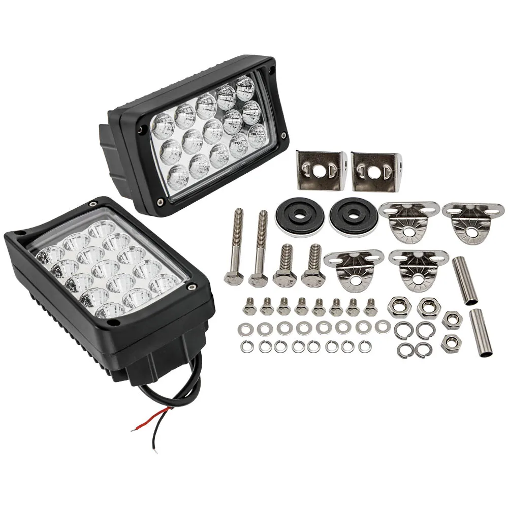 

6" Work LED Light Bar Flood Beam DRL Lamp Truck 45W for Jeep ATV SUV Car Buggy offroad 4x4