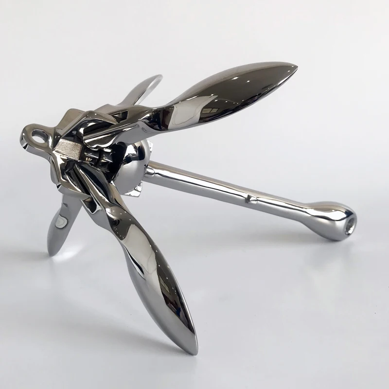 316 Stainless Steel Marine Boat Anchor Folding Grapnel Anchor 0.7kg 1.5kg 2.5kg 3.2kg 4kg 5kg 6kg 7kg