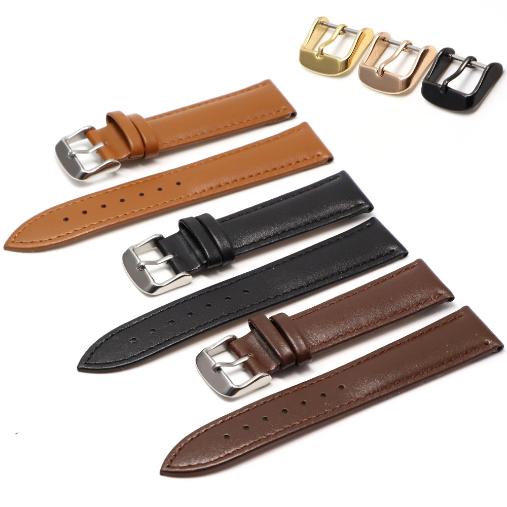 Suitable for Leather Watch Band For Tissot Longines DW Universal Seiko Gear Samsung S2 S3  huawei gt watchstrap