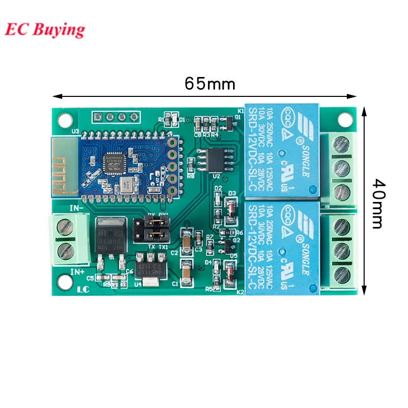 5V 12V 1 2 4 Channel Way Bluetooth-compatible Relay Module IoT Smart Home Mobile Phone APP Remote Control Switch Board SPP-C