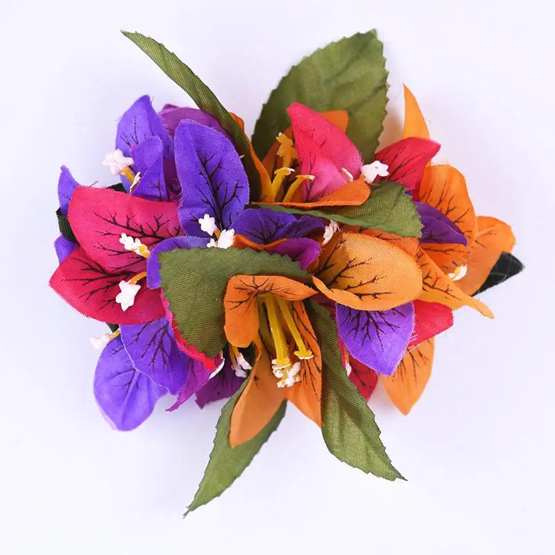 Free shipping 50pcs/ lot HC00009 artificial silk bougainvillea hair clip hair accessories headwear hairpin hawaii flower 2 color