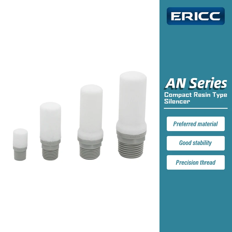 

10pcs/lot AN Series Compact Resin Type silencer solenoid valve exhaust AN10-01 AN20-02 AN30-03 AN40-04 AN500-06 AN600-10