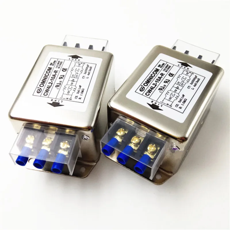 

Free Shipping 1PCS CW4L2-3A 6A/10A 20A 30A-R 220V OMNICOM Power Filter Single-phase Double-section Power Filter