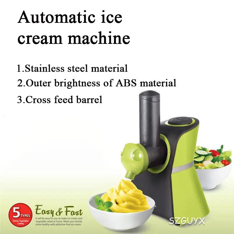 

DIY Frozen Fruit Machine Icecream Home Automatic Maker Household Mini Slush Ice Cream Machine Frozen Fruit Dessert Machine