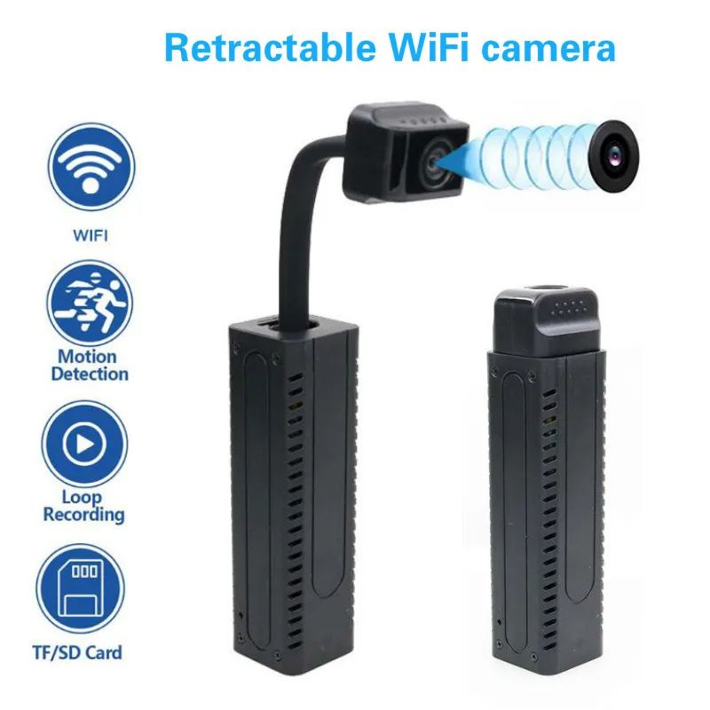 HD 4K DIY Portable WiFi IP Mini Camera P2P Wireless Micro webcam Camcorder Video Recorder Night vision Remote View support 128G