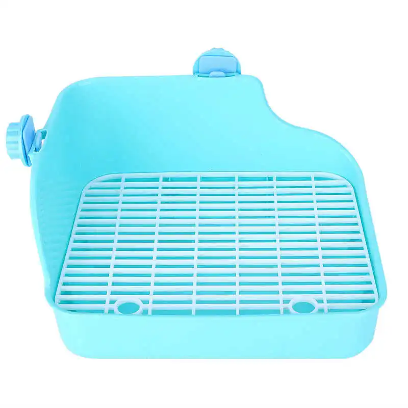 Rabbit Toilet Square Shape Pet Toilet Small Animal Toilet for Rabbit Chinchilla Guinea Pig Cage Hamster Bathroom Small Pet Cage