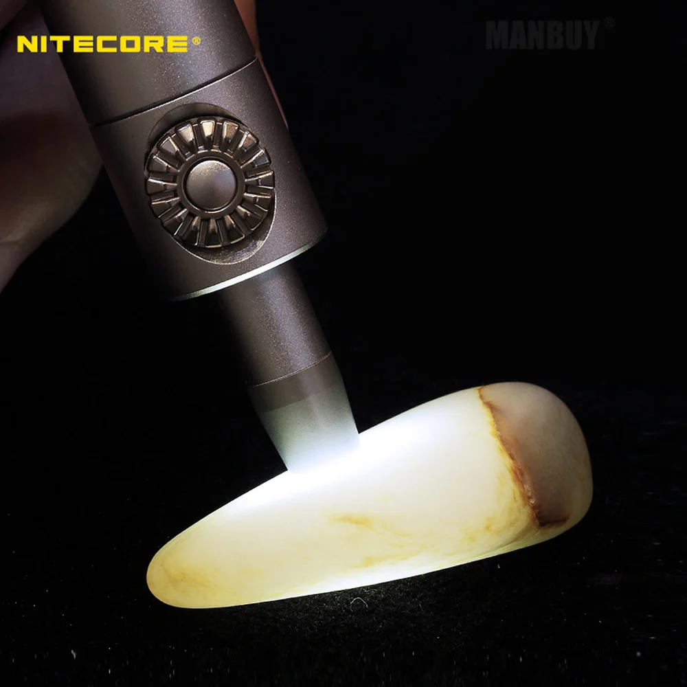 2024 NITECORE GEM8 Jade Identification Torch Professional Jewelry Light 500 LMs CREE XP-L HI V3 LED Flashlight Without Battery