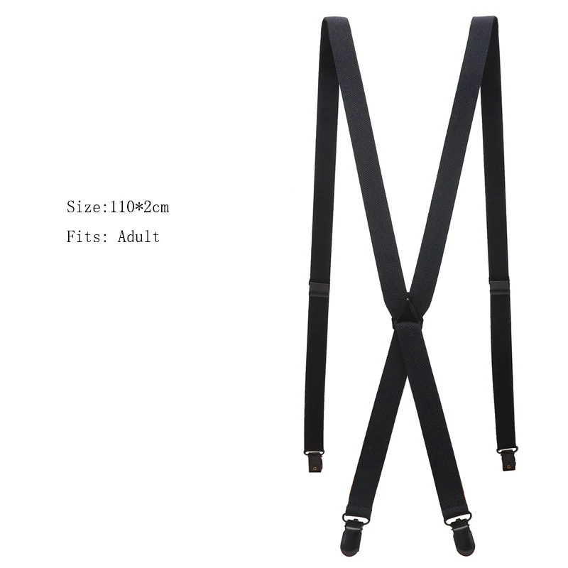 2cm Chiều Rộng X-lưng Ôm Skinny Unisex Nam/Nữ Suspender Tay Nẹp Cutie Sáng Tạo Thân Mỏng Xi Mạ kim loại