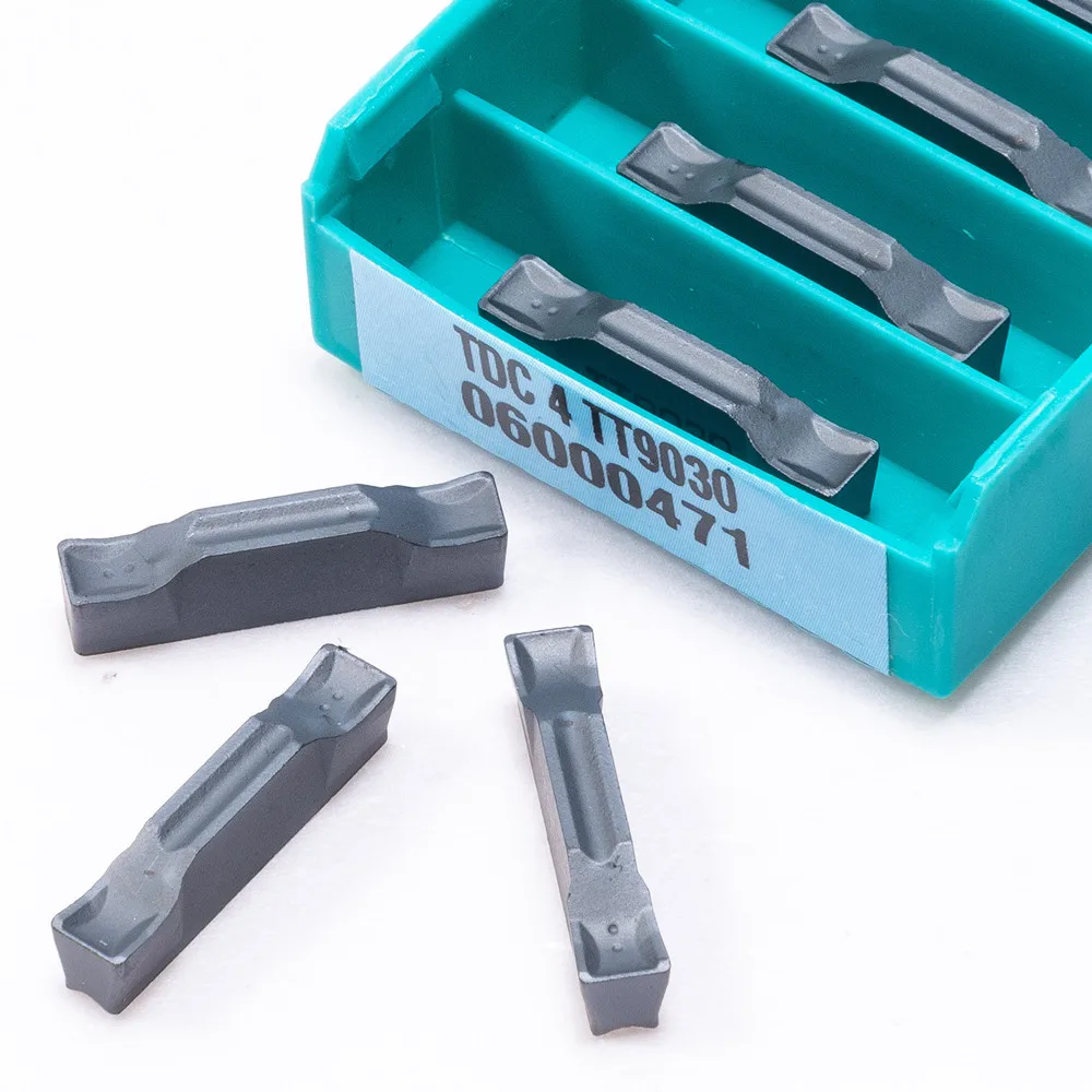Grooving เครื่องมือ TDC4 TT9030โลหะผสมคาร์ไบด์แทรกสำหรับเหล็กการประมวลผลโลหะเครื่องมือ TDC 4 CNC Hard Alloy Blade